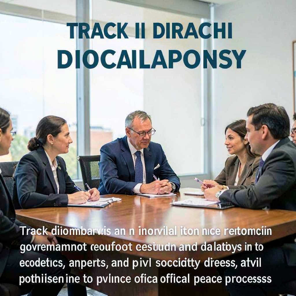 AI-generated illustration of Track II diplomacy