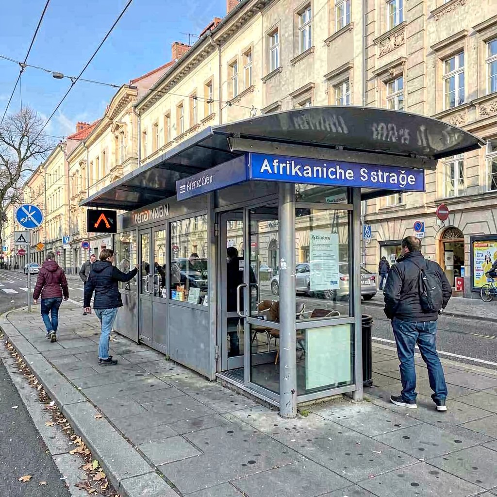 AI-generated illustration of Afrikanische Straße