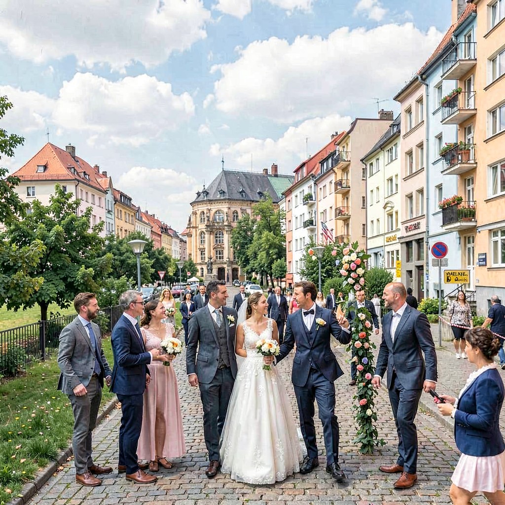 AI-generated illustration of Wedding