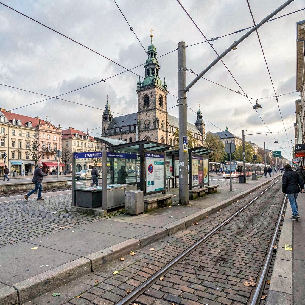 AI-generated illustration of Stadtmitte