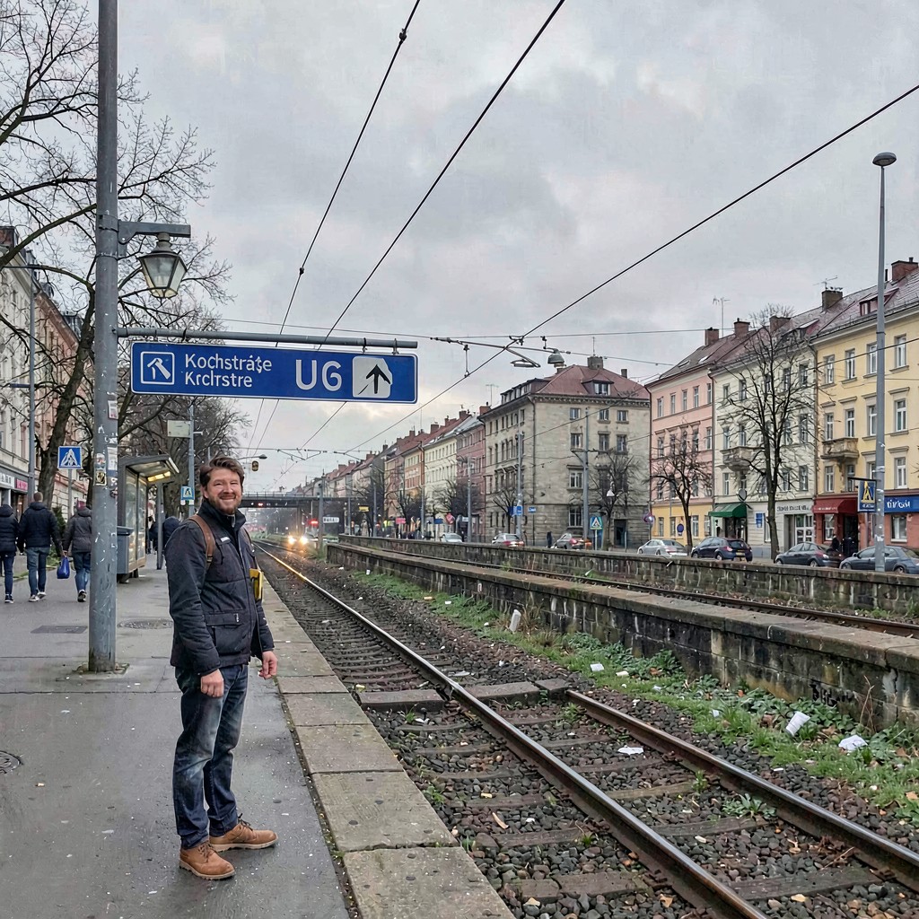 AI-generated illustration of Kochstraße