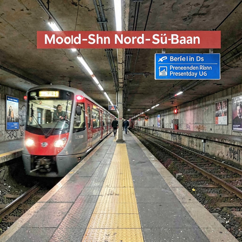 AI-generated illustration of Nord-Süd-Bahn