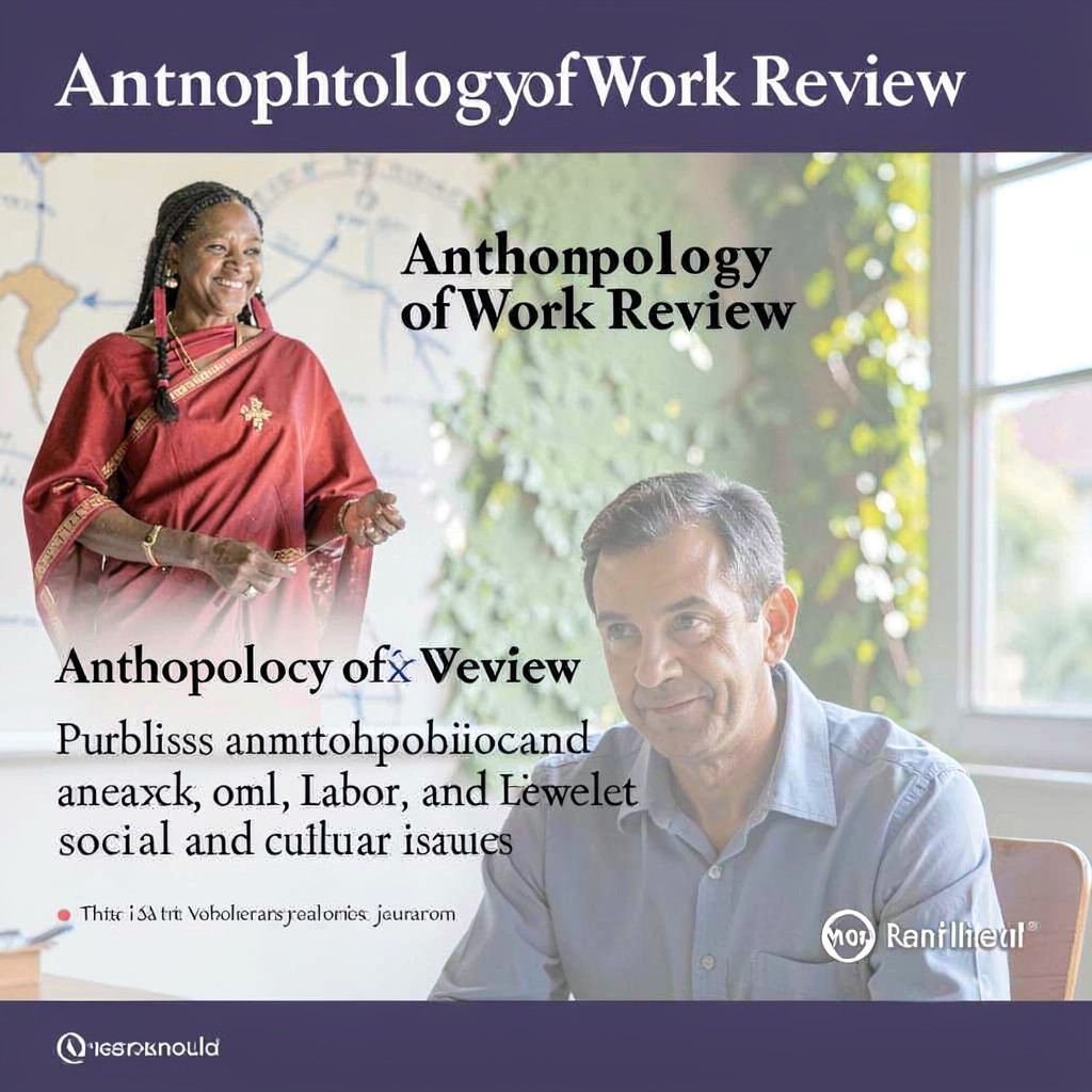 AI-generated illustration of Anthropology of Work Review