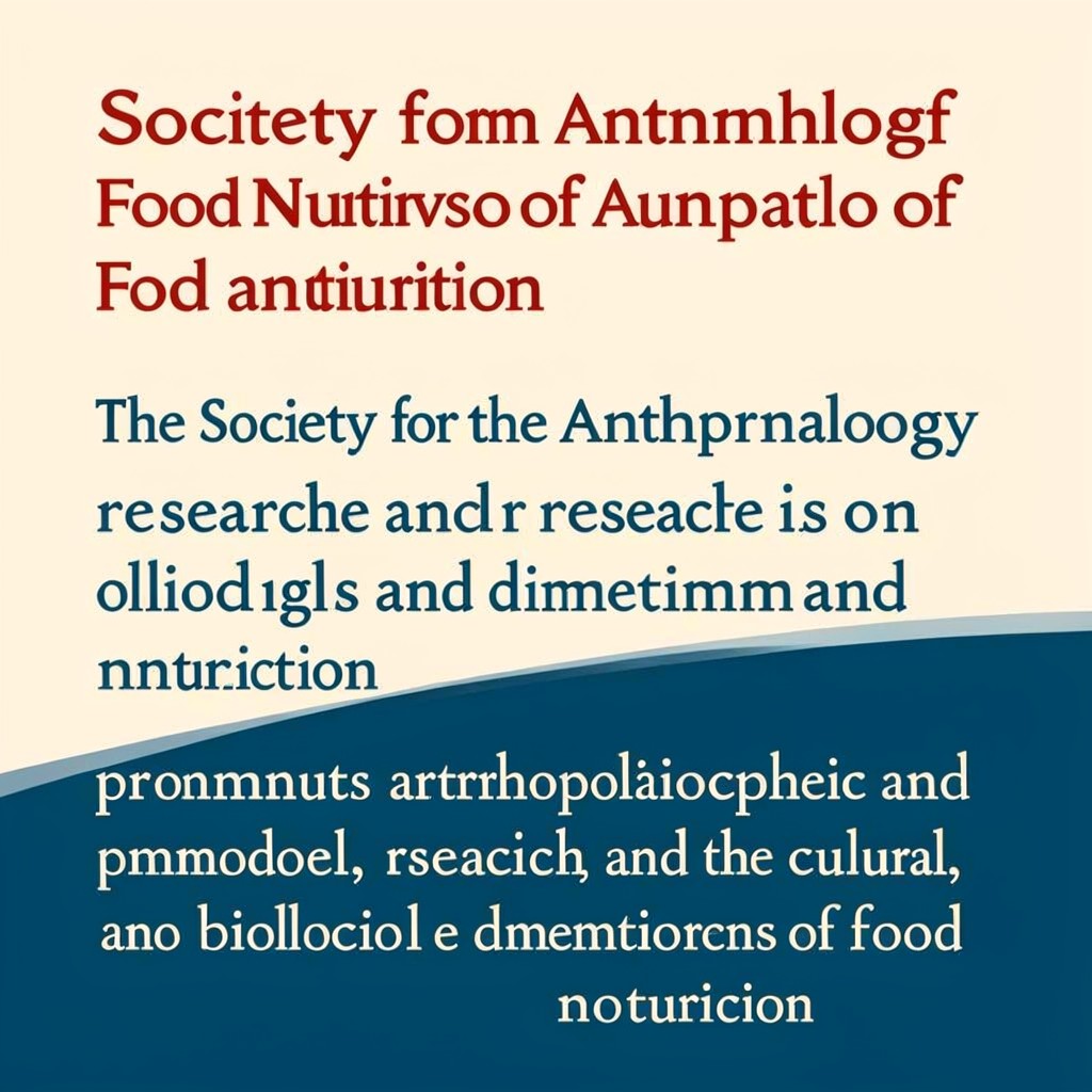 AI-generated illustration of Society for the Anthropology of Food and Nutrition