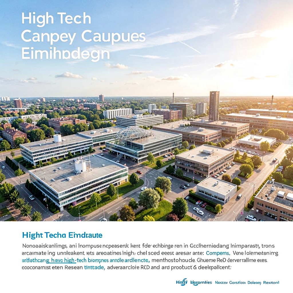 AI-generated illustration of High Tech Campus Eindhoven