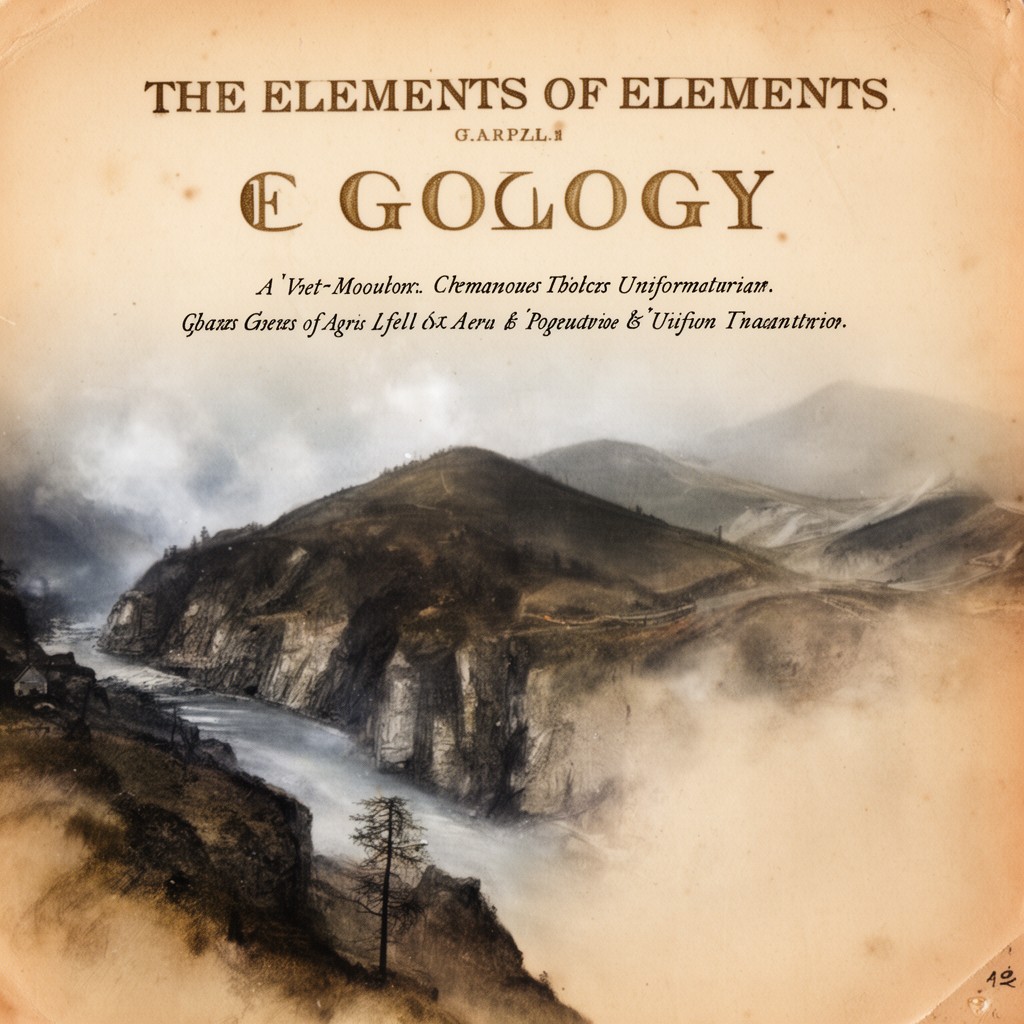AI-generated illustration of The Elements of Geology