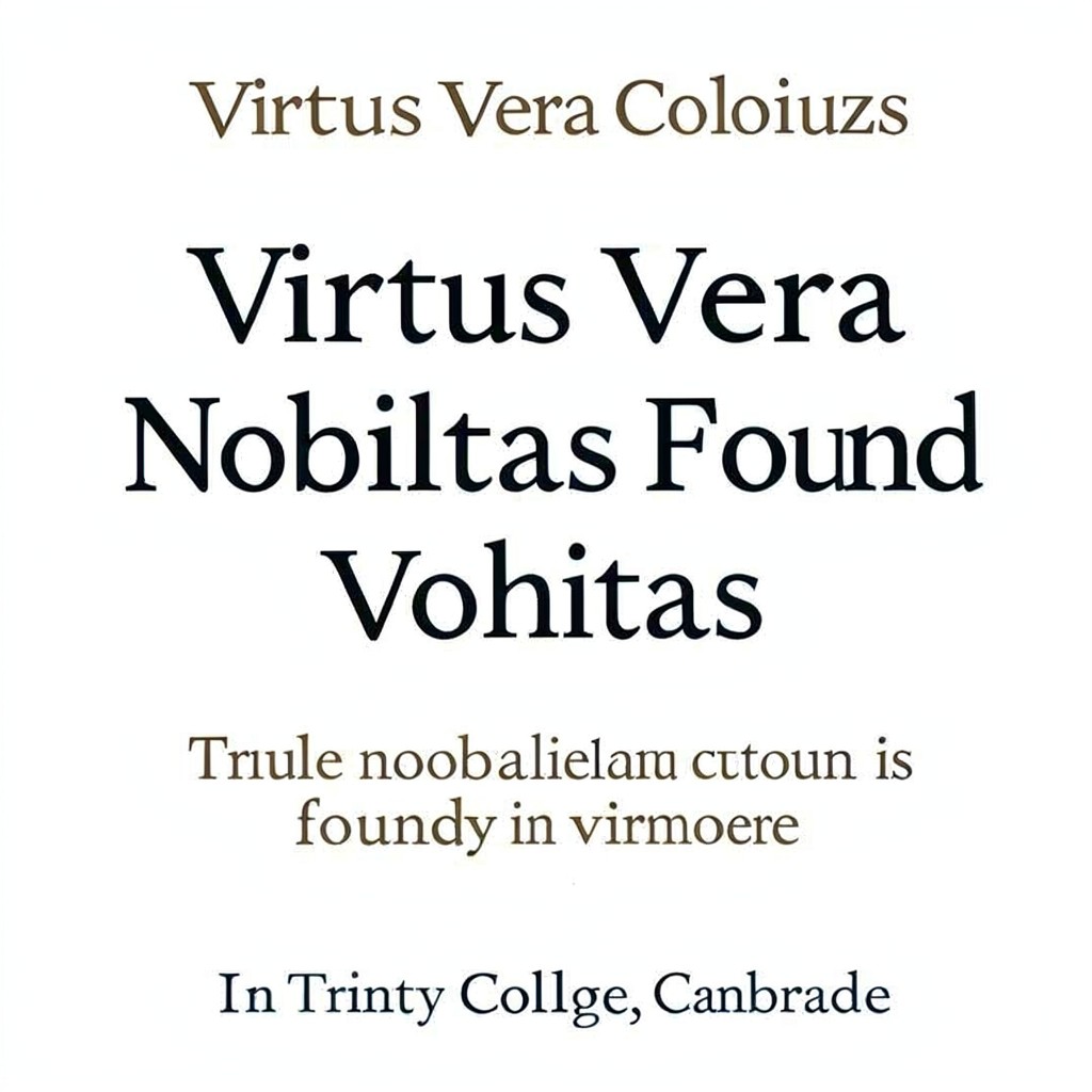 AI-generated illustration of Virtus Vera Nobilitas