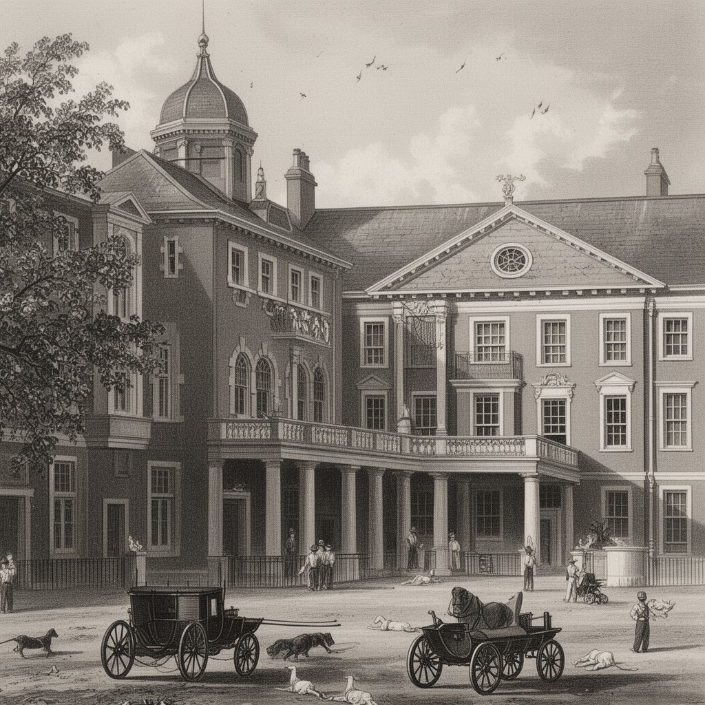 AI-generated illustration of East India Company College