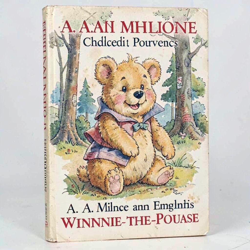AI-generated illustration of A. A. Milne