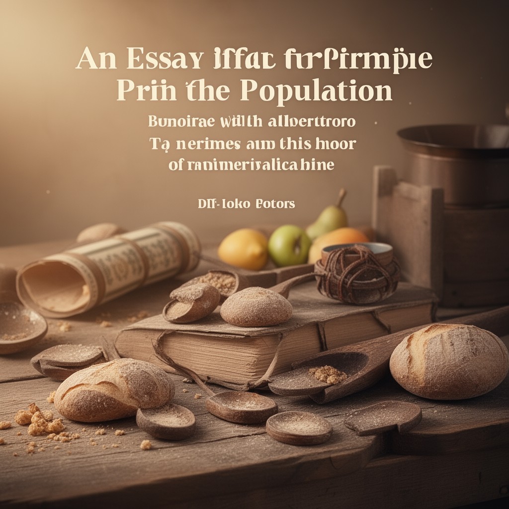 AI-generated illustration of An Essay on the Principle of Population