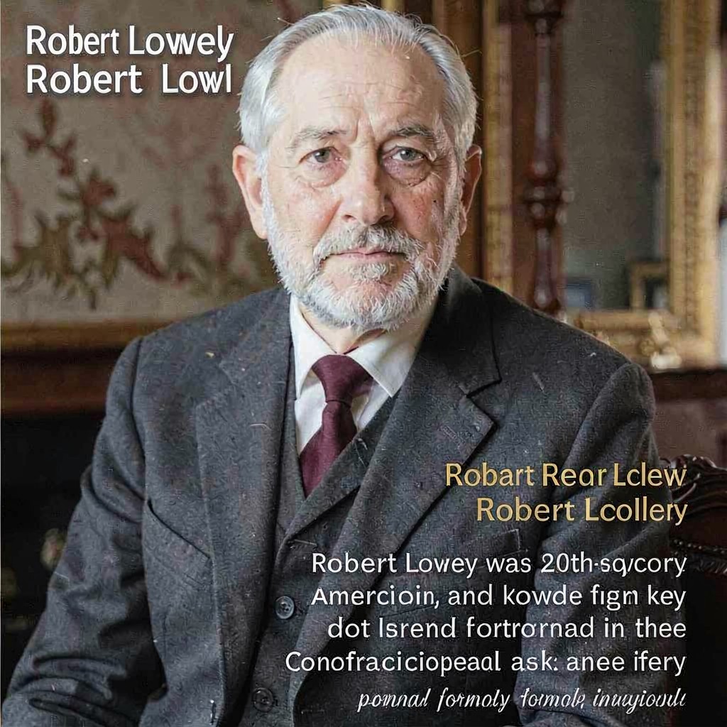 AI-generated illustration of Robert Lowell