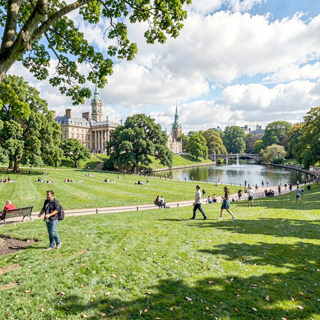 AI-generated illustration of Hyde Park