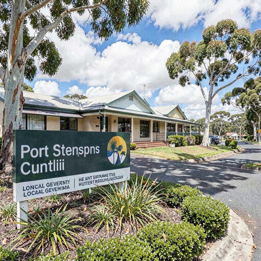 AI-generated illustration of Port Stephens Council