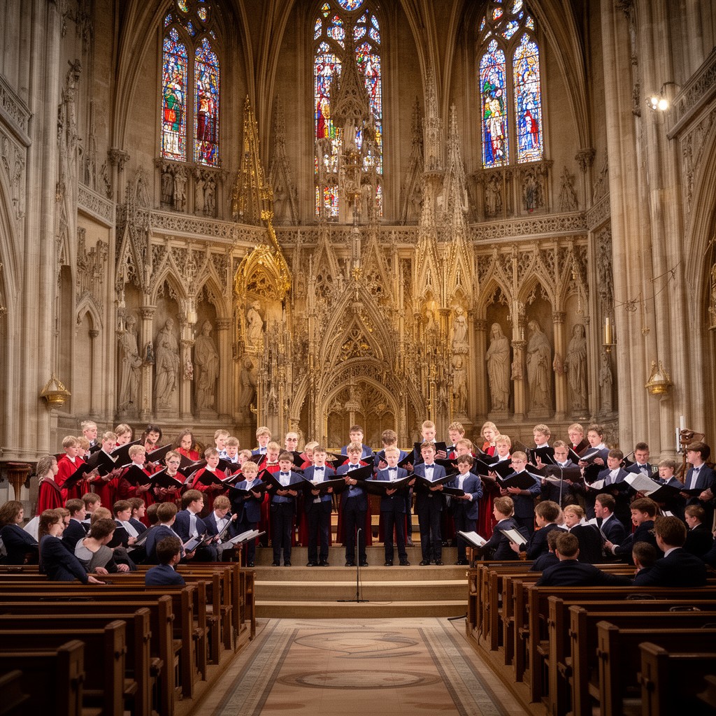 AI-generated illustration of Westminster Abbey Choir