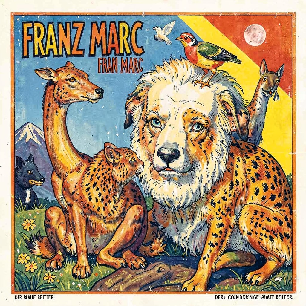 AI-generated illustration of Franz Marc