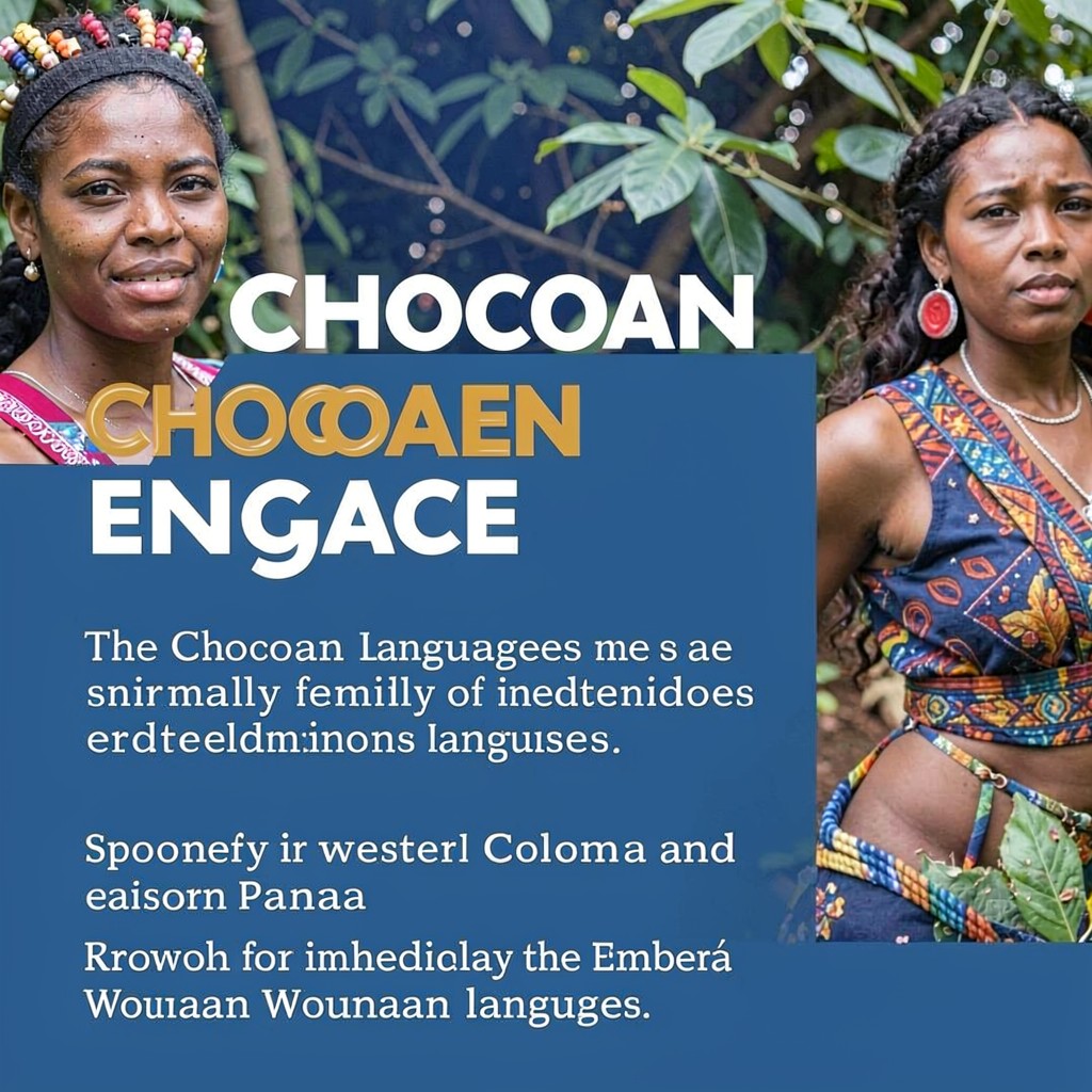 AI-generated illustration of Chocoan languages