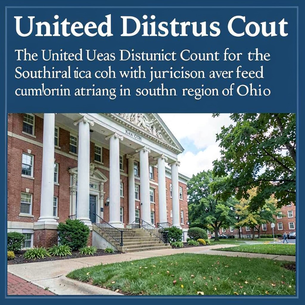 AI-generated illustration of United States District Court for the Southern District of Ohio