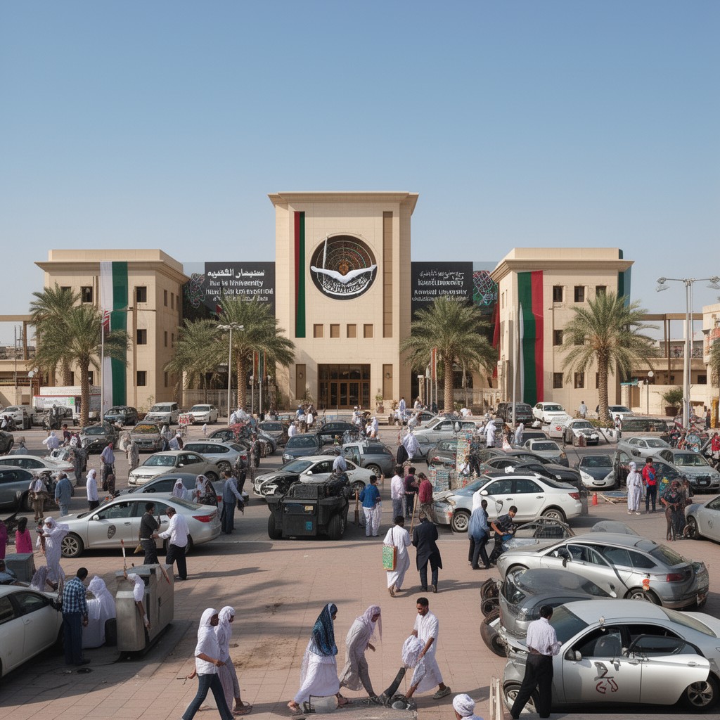 AI-generated illustration of Kuwait University