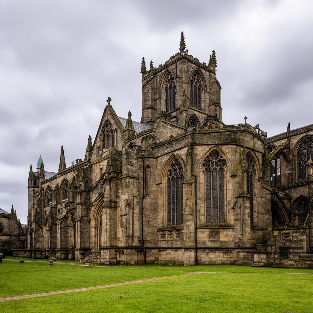 AI-generated illustration of Jedburgh Abbey