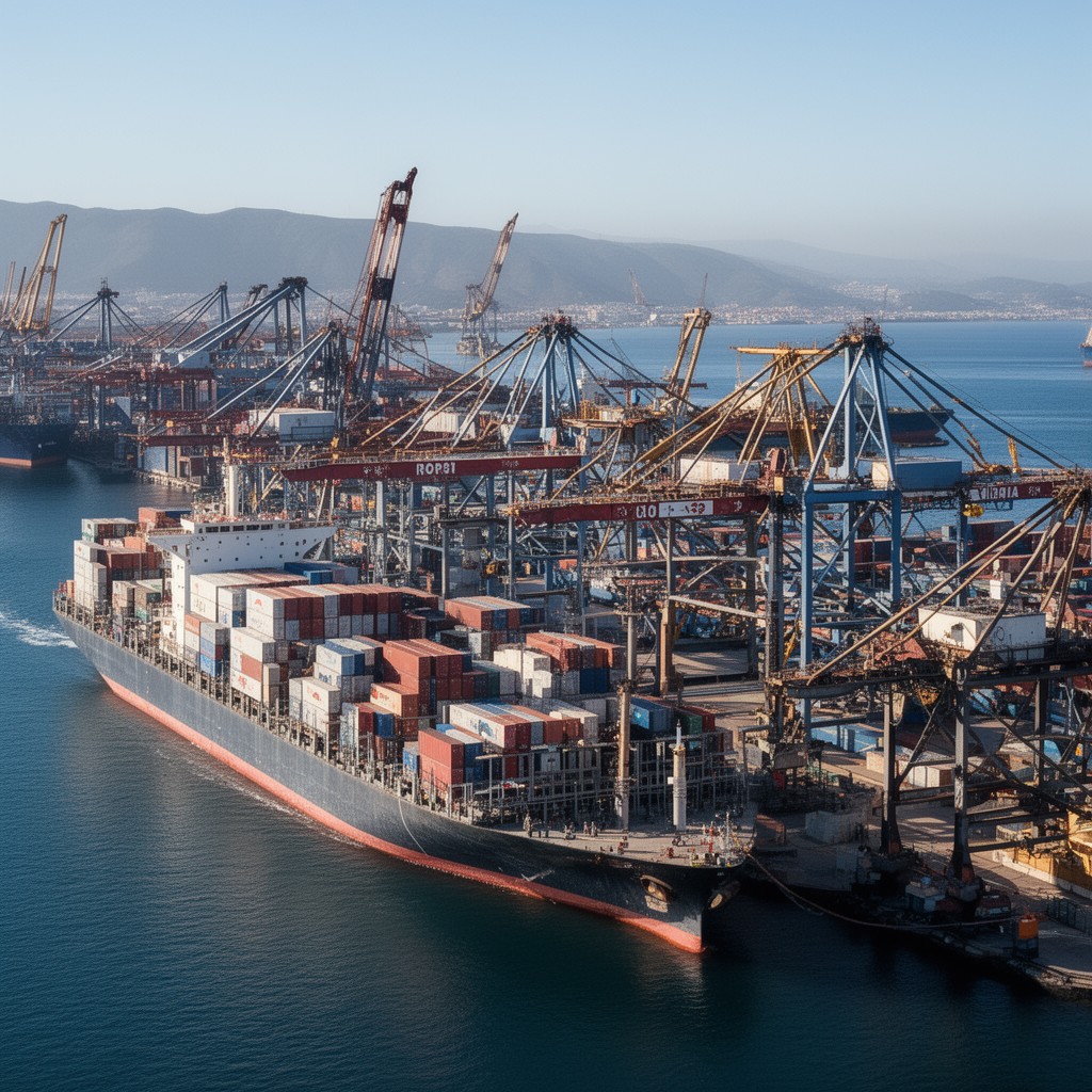 AI-generated illustration of Port of Valencia