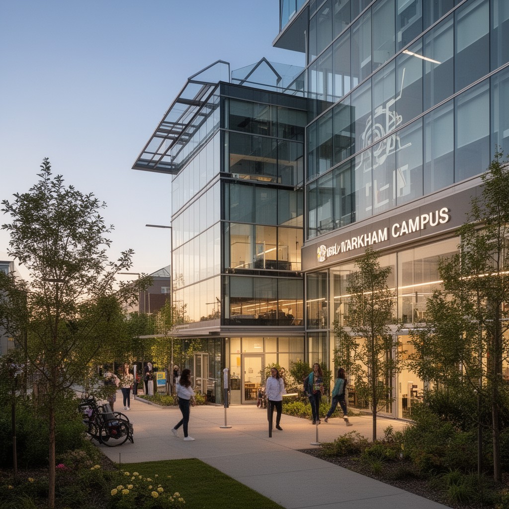 AI-generated illustration of Markham Campus