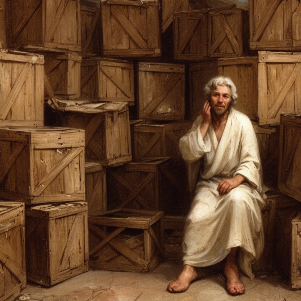 AI-generated illustration of Crates of Thebes