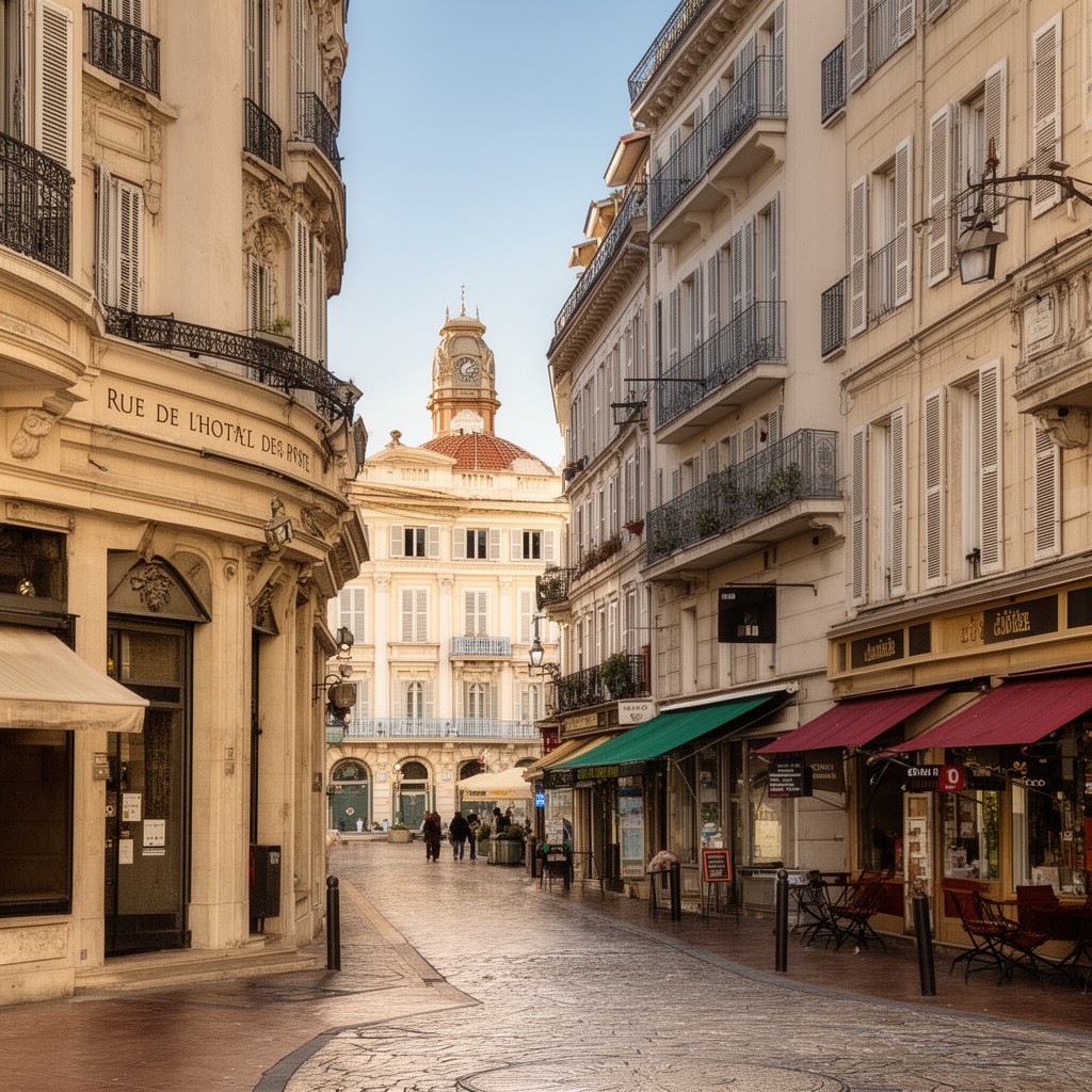 AI-generated illustration of Rue de l’Hôtel des Postes