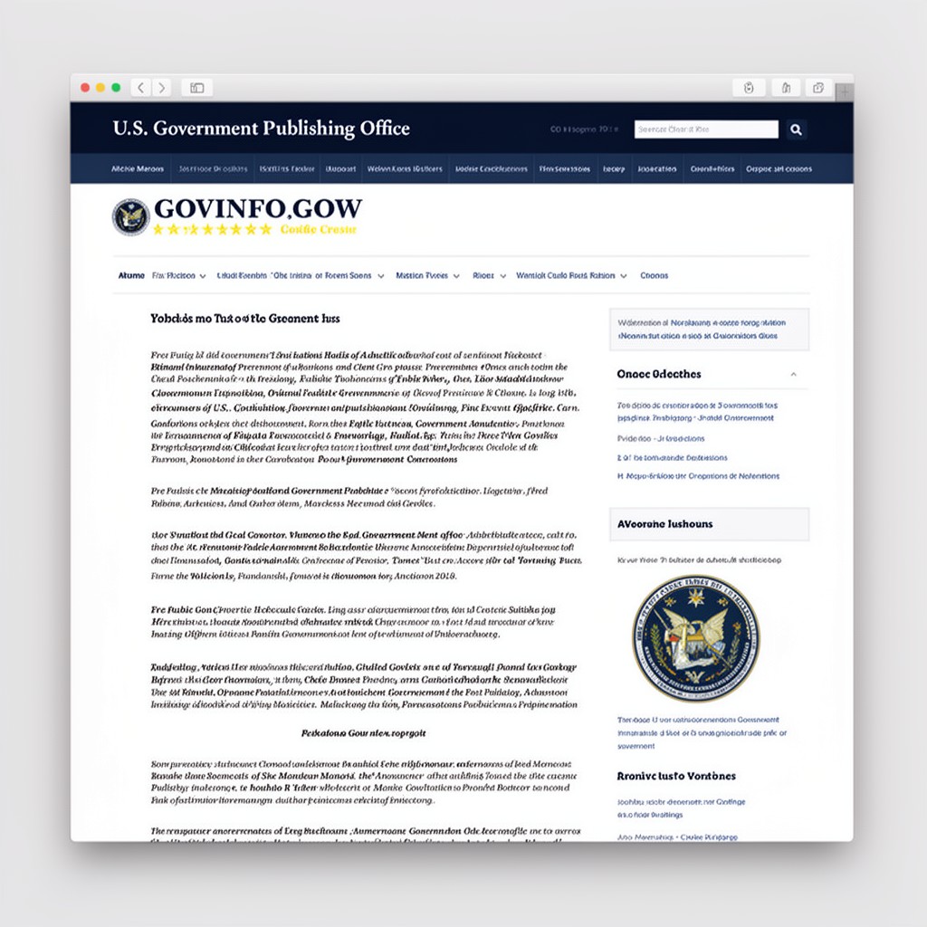 AI-generated illustration of GovInfo.gov