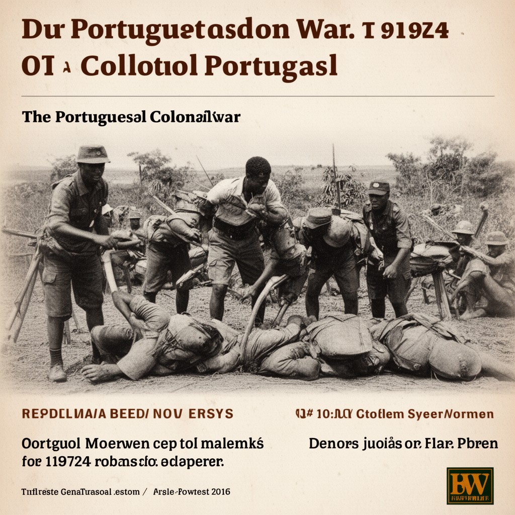 AI-generated illustration of Portuguese Colonial War