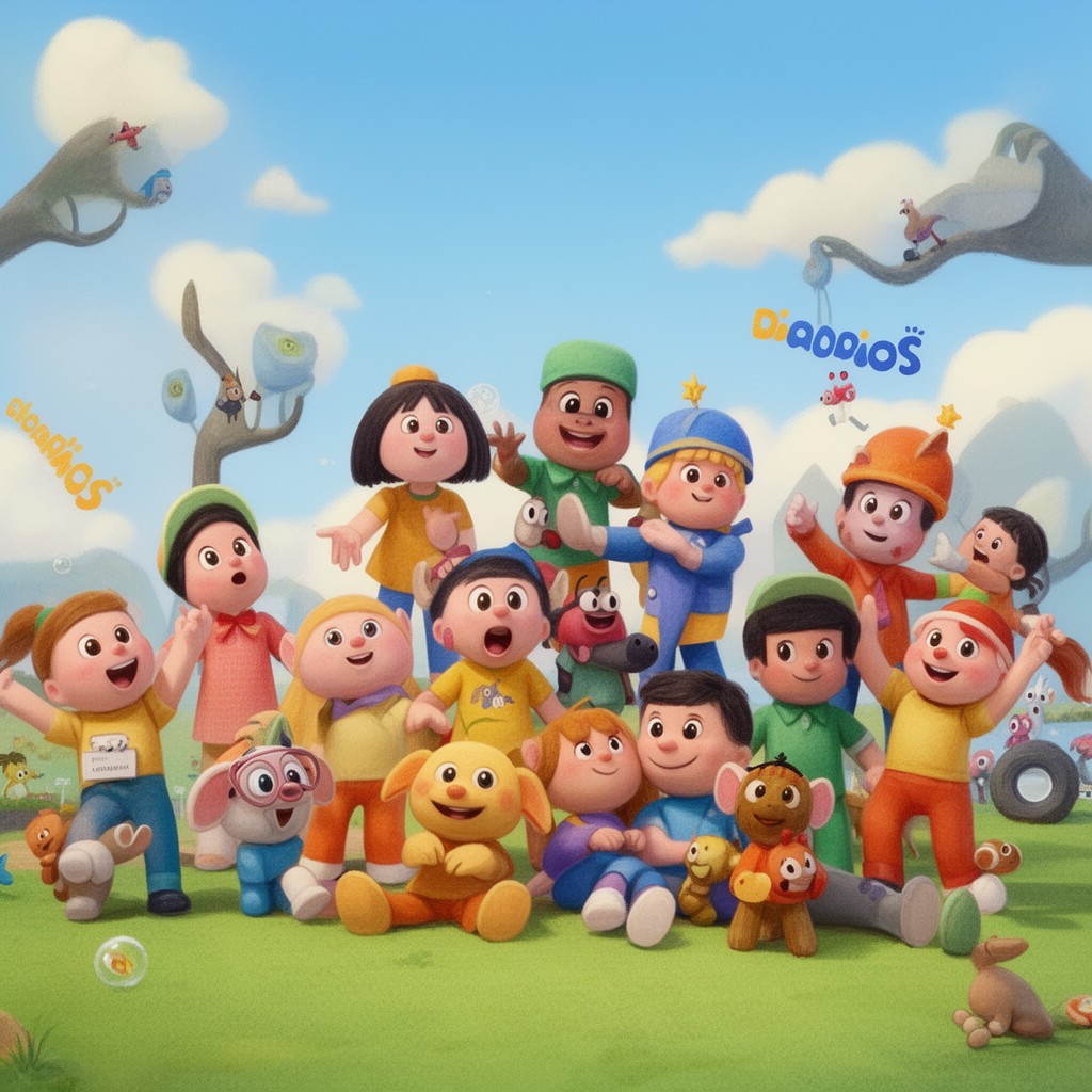 AI-generated illustration of CBeebies