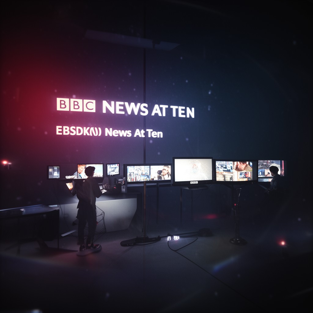 AI-generated illustration of BBC News at Ten