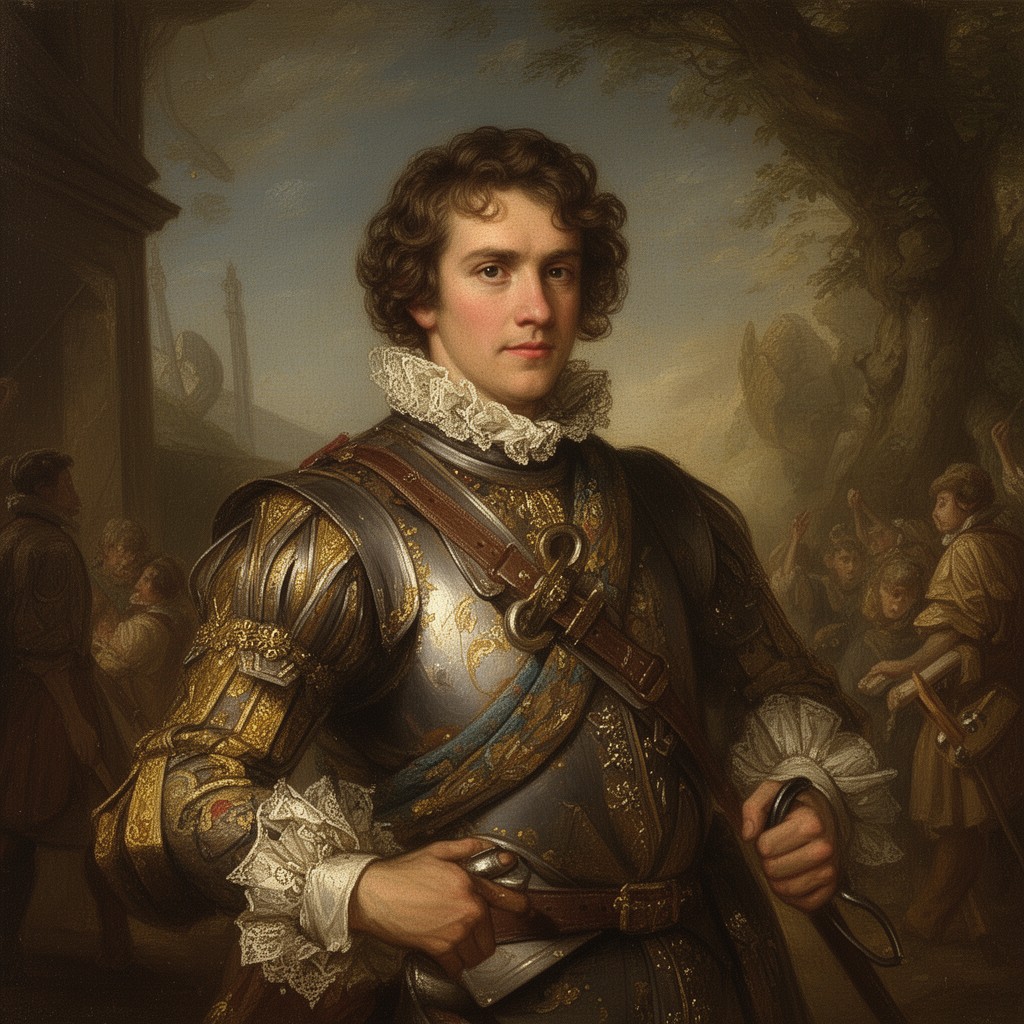 AI-generated illustration of Raoul de Bragelonne