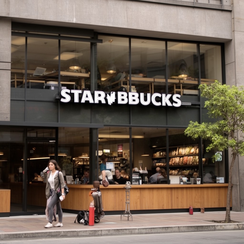AI-generated illustration of Starbucks