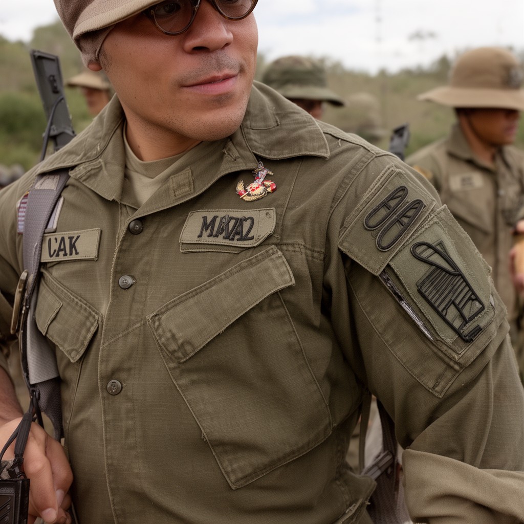 AI-generated illustration of Marine Corps utility uniforms