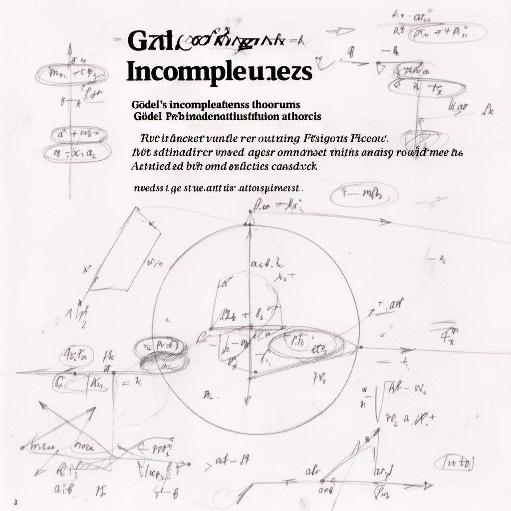 AI-generated illustration of Gödel's incompleteness theorems