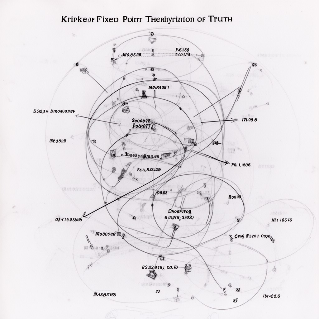 AI-generated illustration of Kripke fixed-point theory of truth