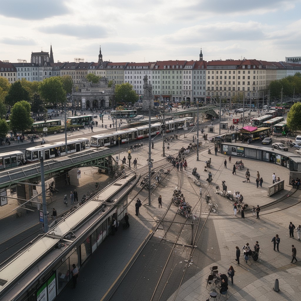 AI-generated illustration of Leopoldplatz
