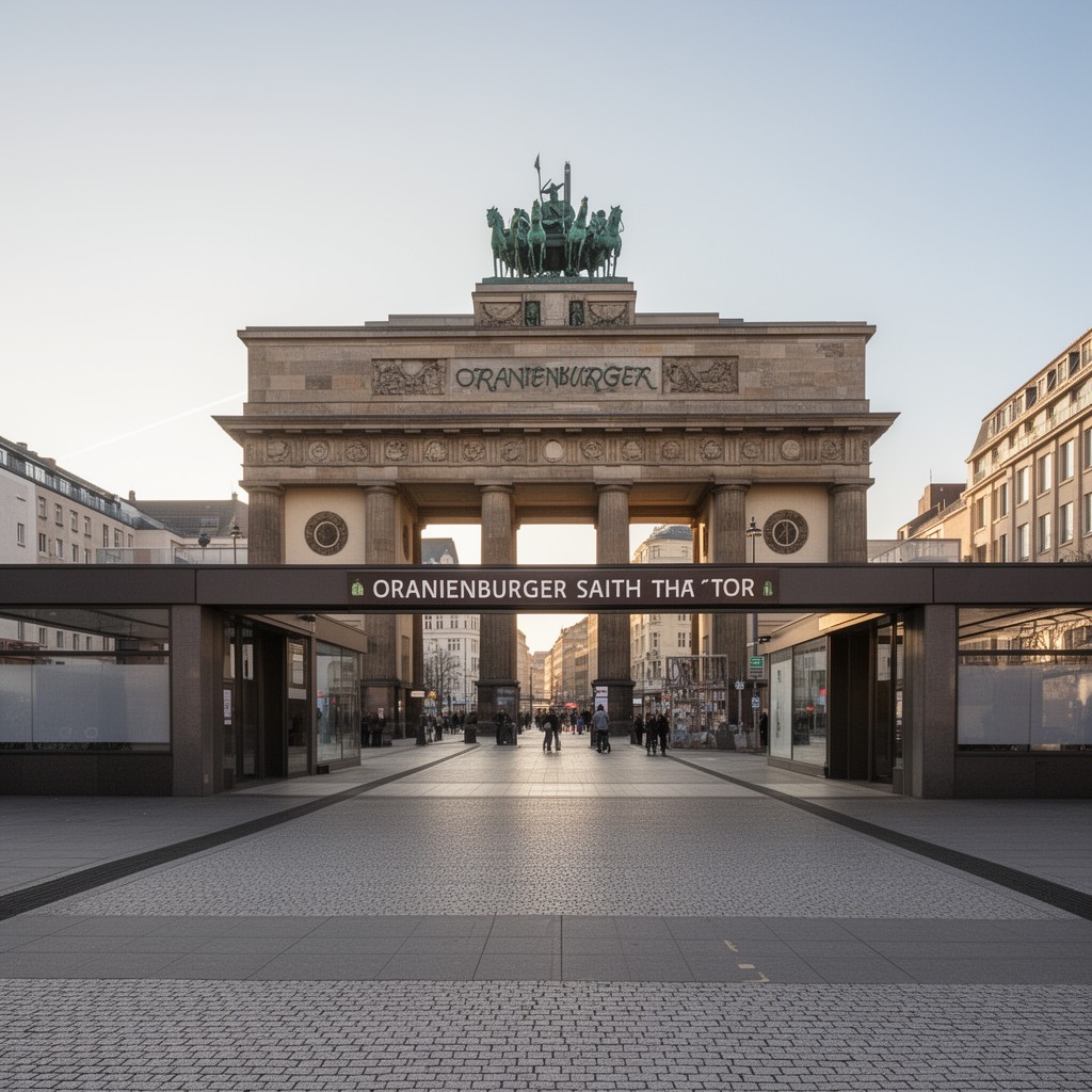 AI-generated illustration of Oranienburger Tor