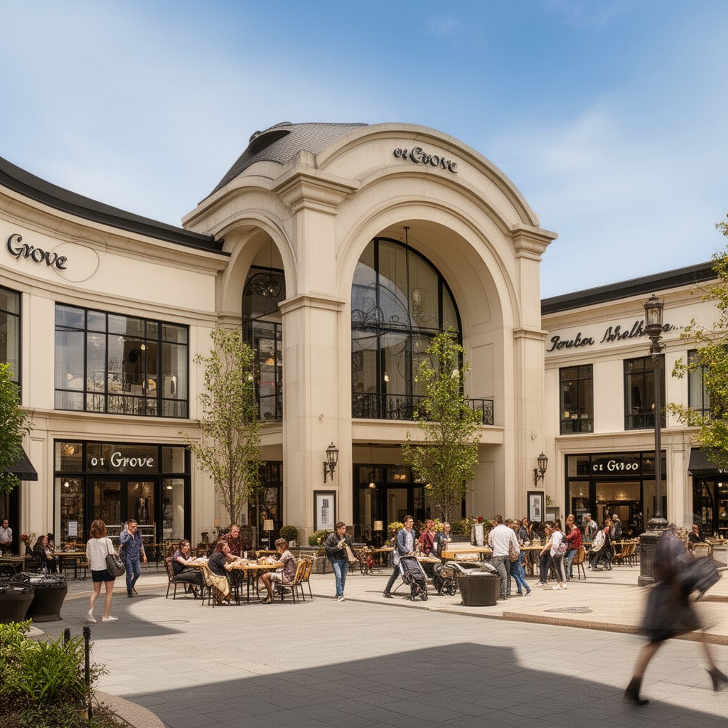 AI-generated illustration of The Grove at Shrewsbury