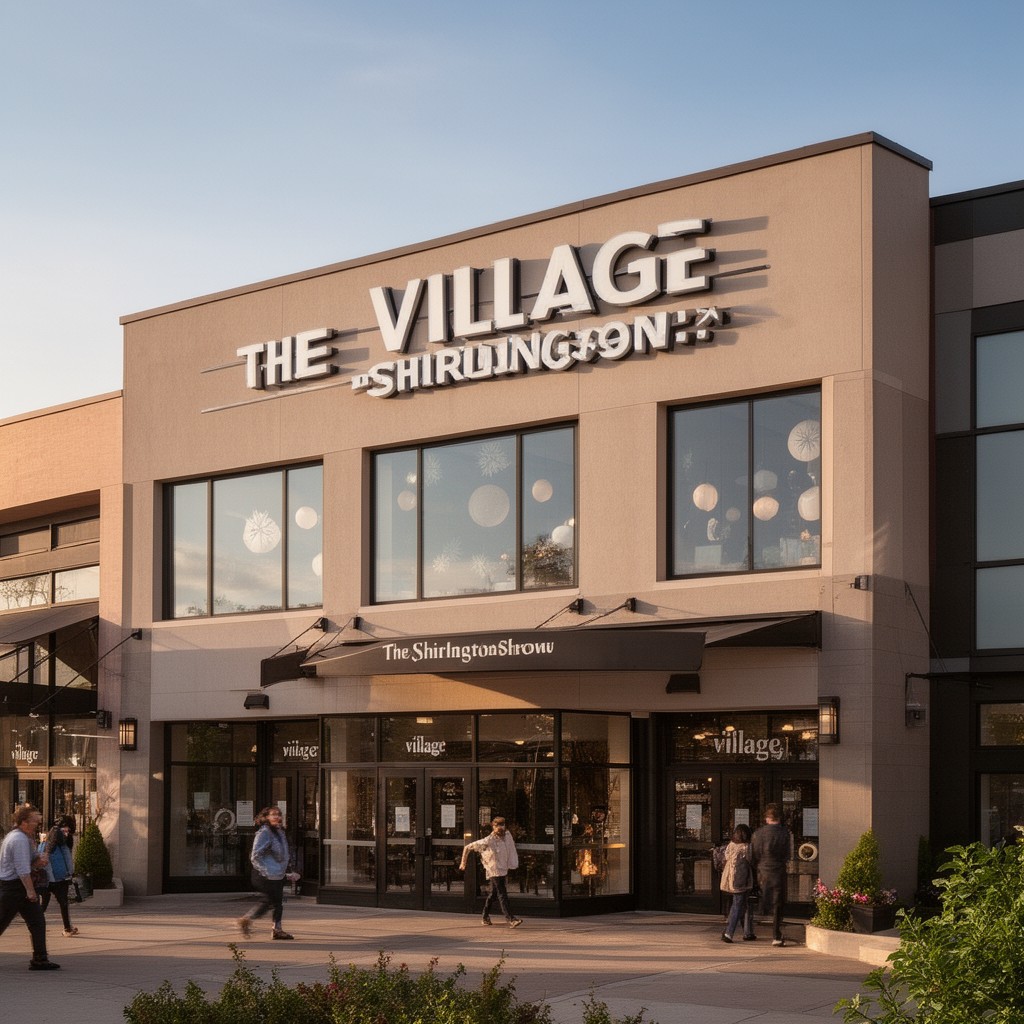 AI-generated illustration of The Village at Shirlington
