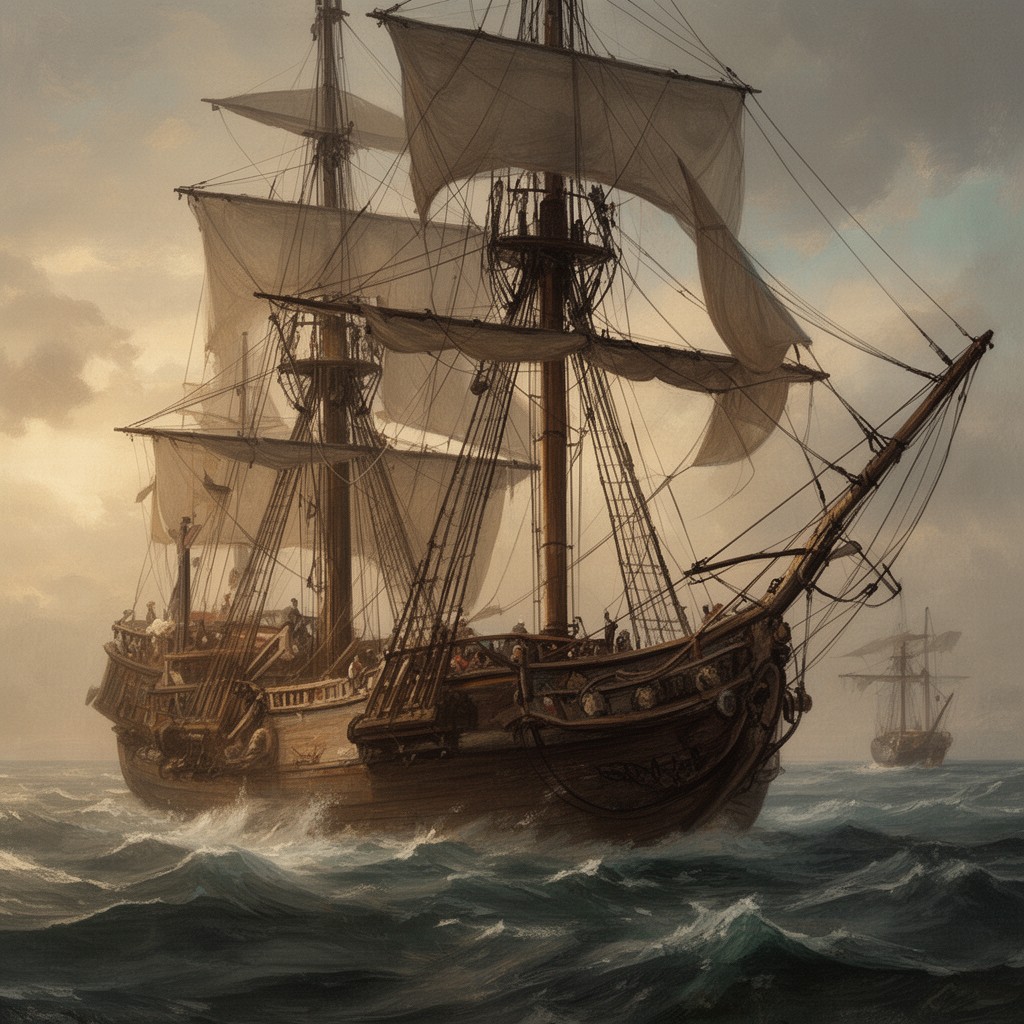 AI-generated illustration of Sea Venture