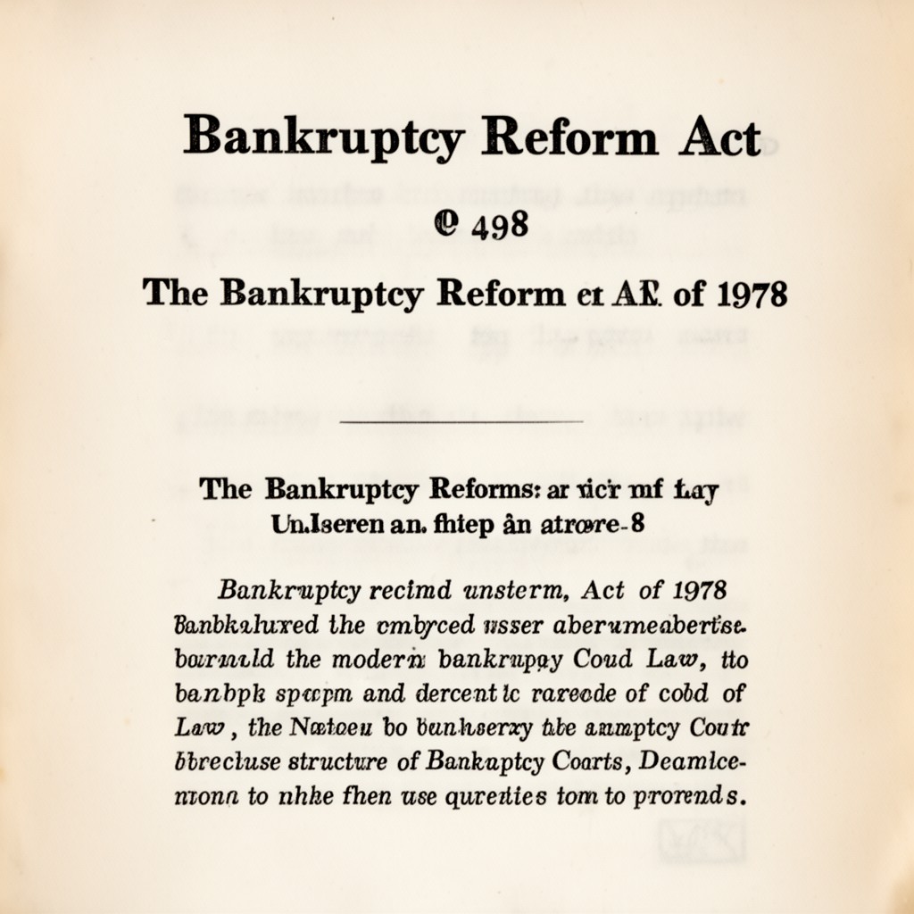 AI-generated illustration of Bankruptcy Reform Act of 1978