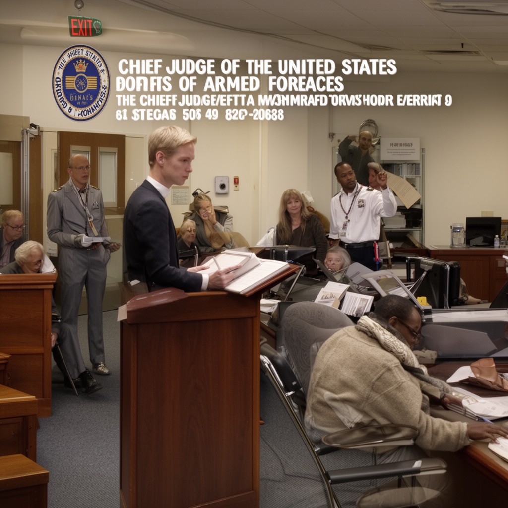 AI-generated illustration of Chief Judge of the United States Court of Appeals for the Armed Forces