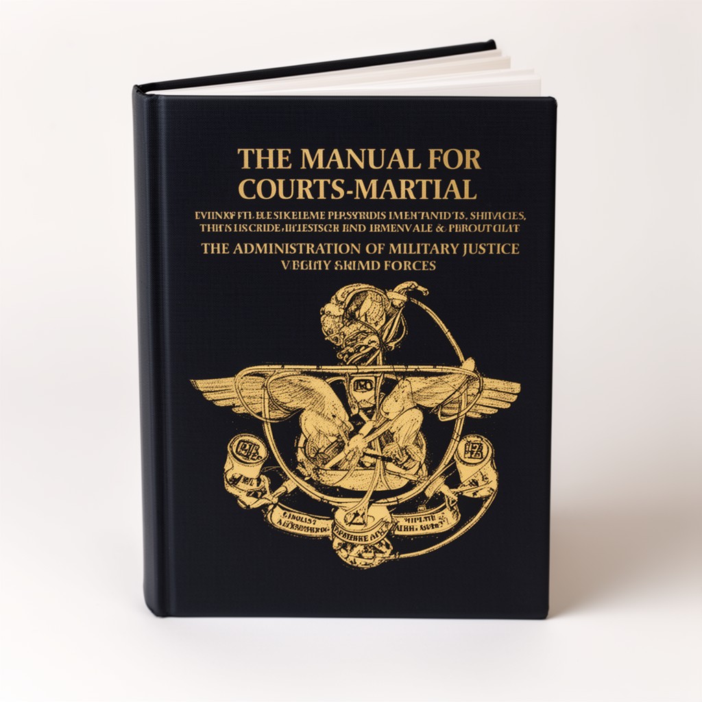 AI-generated illustration of Manual for Courts-Martial