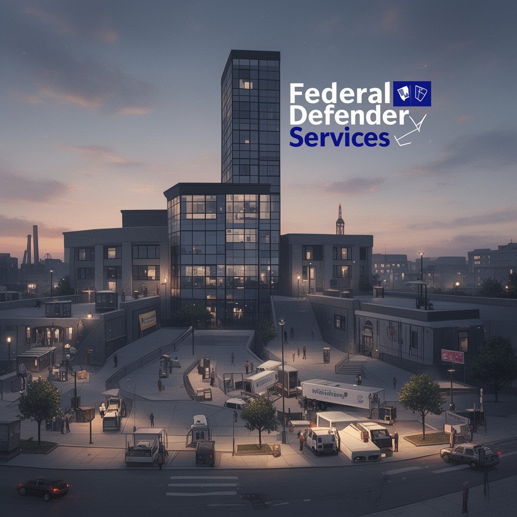 AI-generated illustration of federal defender services