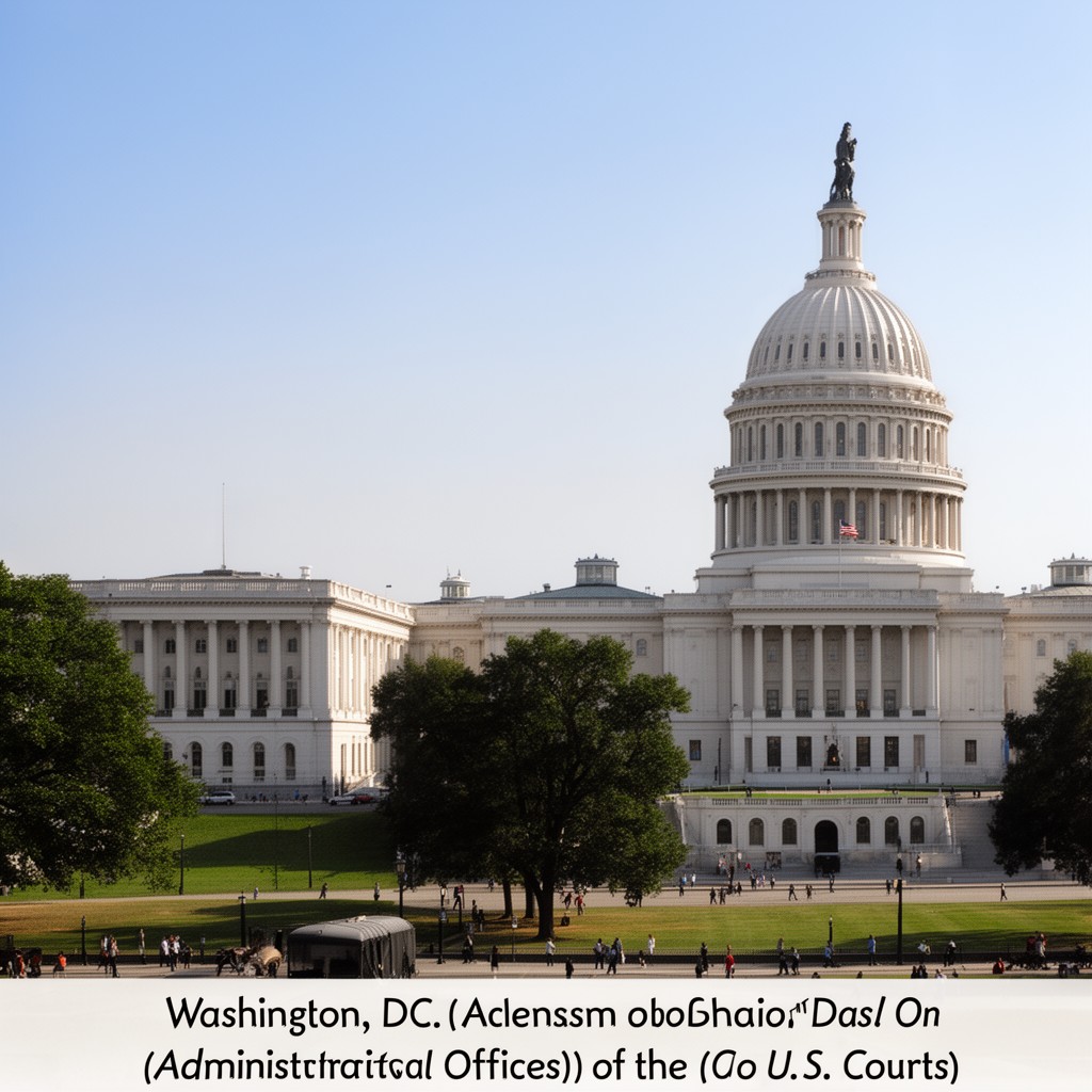 AI-generated illustration of Washington, D.C. (administrative base via the Administrative Office of the U.S. Courts)