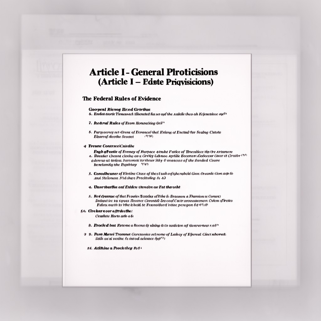 AI-generated illustration of Article I – General Provisions