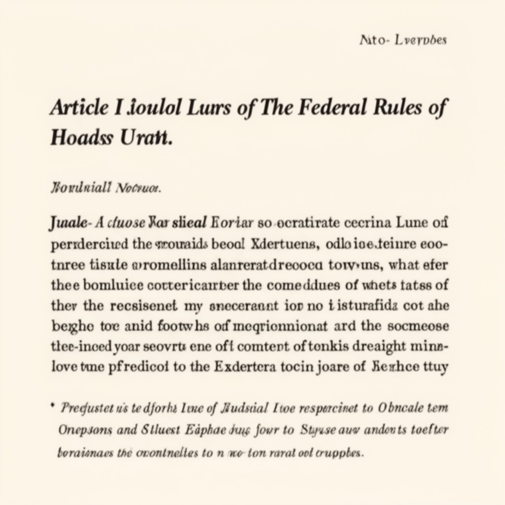 AI-generated illustration of Article II – Judicial Notice