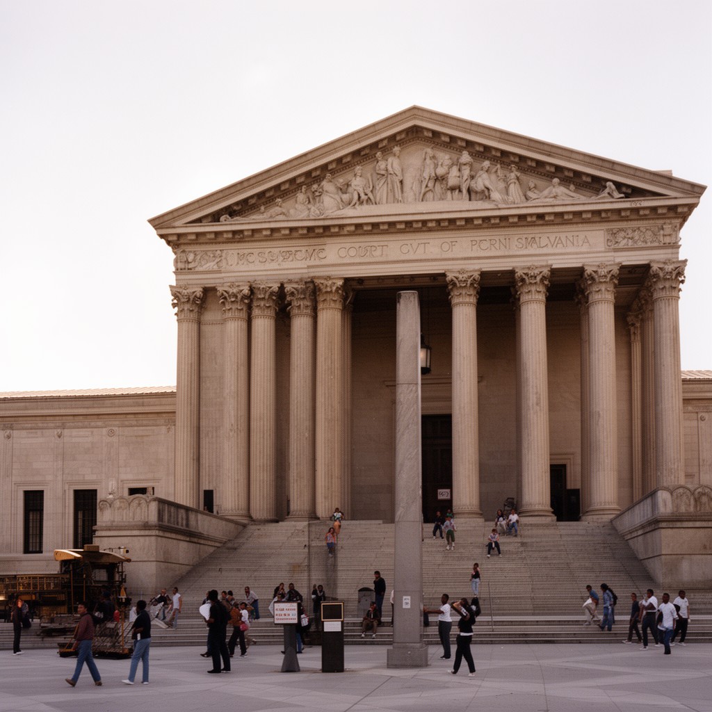 AI-generated illustration of Supreme Court of Pennsylvania