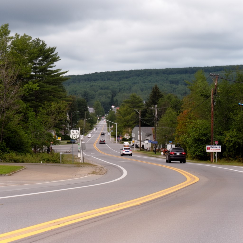 AI-generated illustration of U.S. Route 201